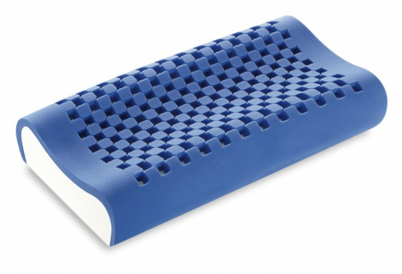 CUSCINO MEMORY DREAM BLUE SOYA DOPPIA ONDA